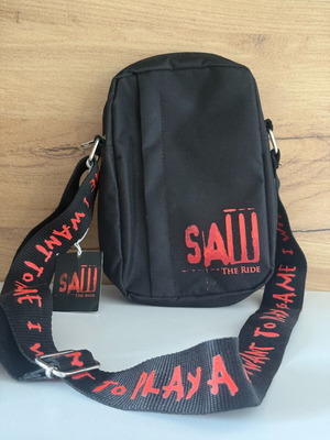 Saw Bag shoulder bag like new, black and red