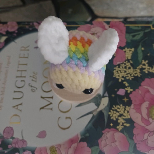 Crocheted colorful bee made to order