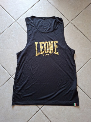 Leone 1947 DNA Tank top, black with gold details, XL unisex