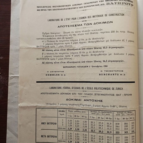 Collectible promotional materials of Vatprouf waterproofing used, set of 18 pages