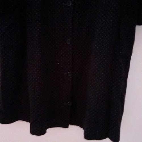 Women's robe XL used, black winter with polka dots