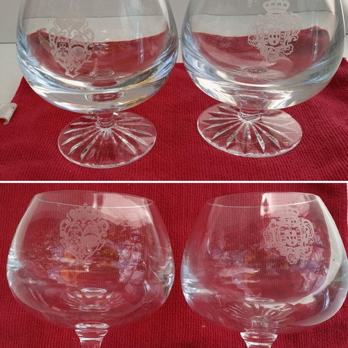 Special Glasses Set from Portugal, New, 53 Pieces Crystal and Glass