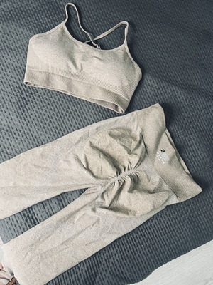 Women's sportswear set like new, beige, size S