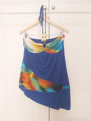 Summer blouse like new, size L, blue multicolor