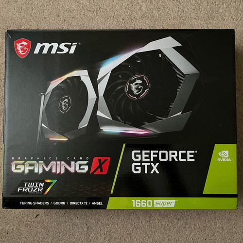 Nvidia GTX 1660 Super MSI Gaming X Edition new model 2019 6GB DDR6