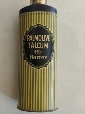 Palmolive Talcum für Herren vintage μεταλλικό κουτί πούδρας 1930