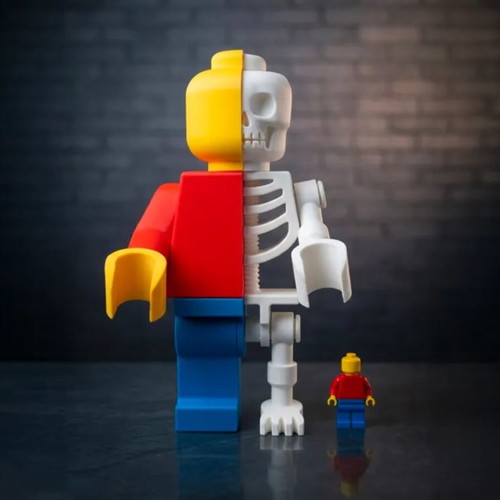Lego Minifigure Anatomy 3D new