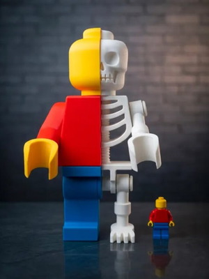 Lego Minifigure Anatomy 3D new