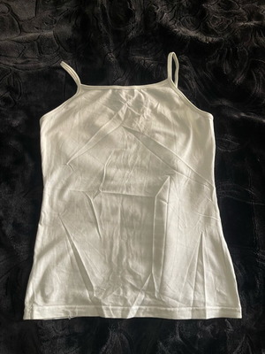 Γυναικείο τιραντέ μπλουζάκι σαν καινούργιο, άσπρο, μέγεθος L