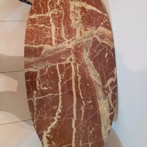 Marble coffee table like new, oval 1.10×53cm