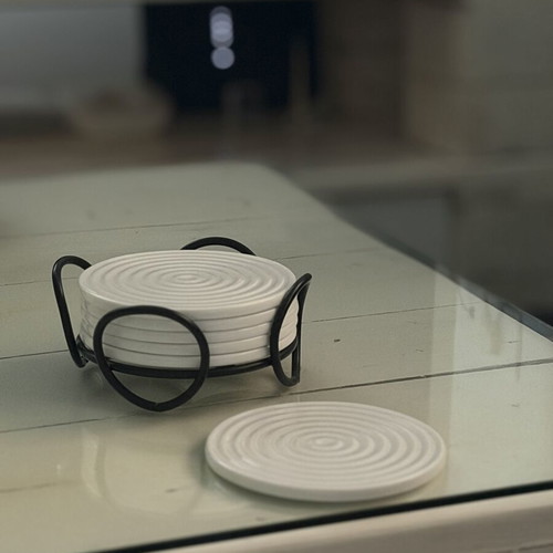 Porcelain coasters like new, set of 6