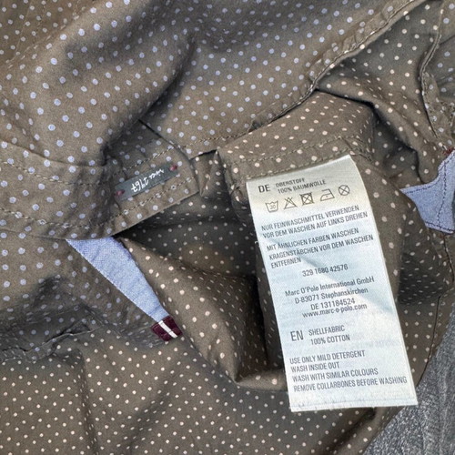 Marc O'Polo Slim Fit shirt L brown with dots used