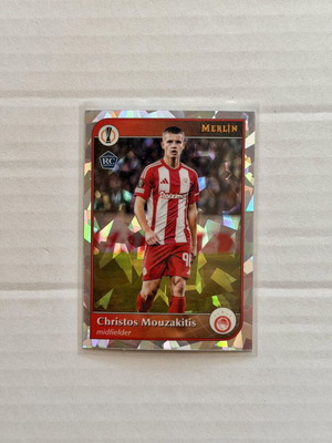 2024-25 Topps Merlin Christos Mouzakitis Cracked Ice Refractor RC card new