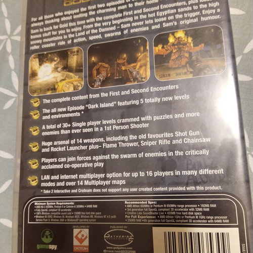 Serious Sam Gold Edition PC like new