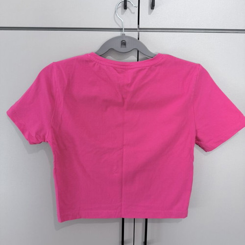 Zara pink cropped short-sleeve shirt new, size M