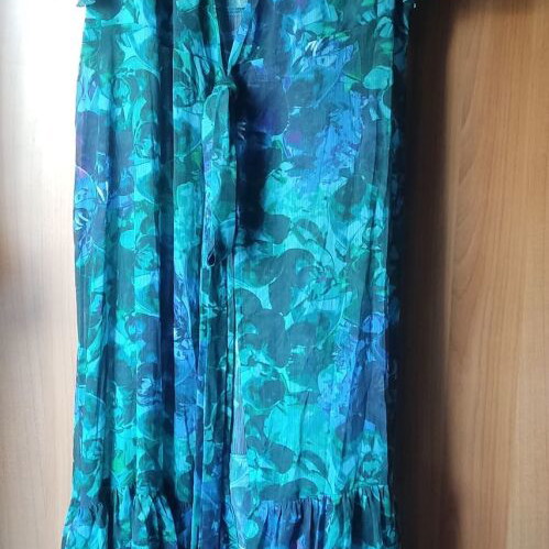 Trilogy Euphoria kimono dress new, one size, blue and green