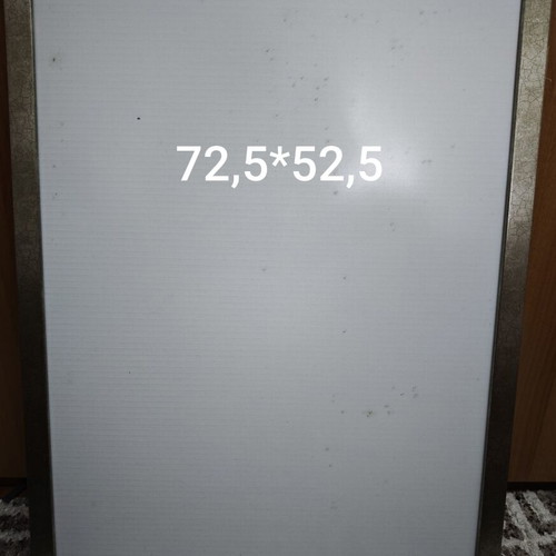 Photo frame 70x50 cm silver wood with glass new