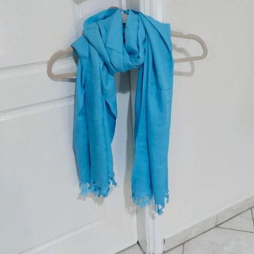Pashmina turquoise scarf blue sarong
