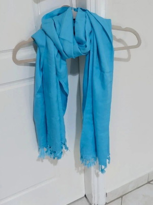 Pashmina turquoise scarf blue sarong