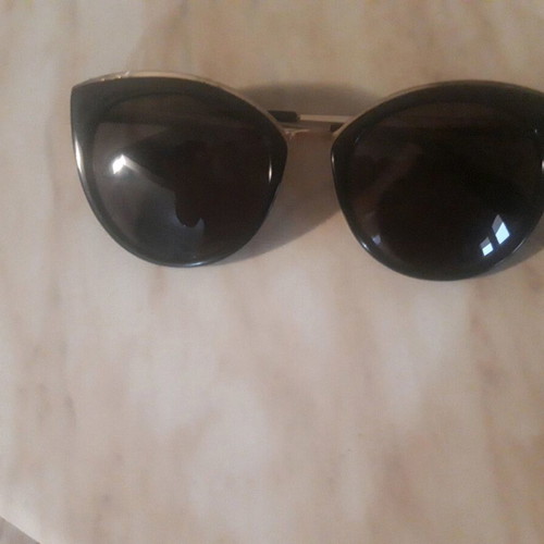 Rebecca Blu sunglasses used, black gold butterfly shape