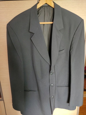 Guest striped jacket size 58 like new, black