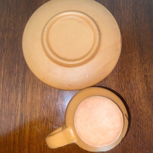Clay coffee cups like new, set of two