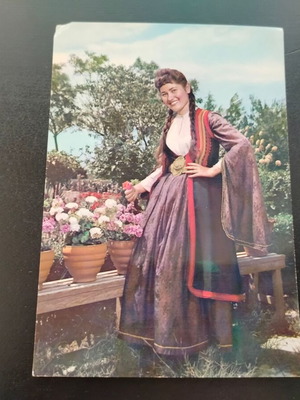 Colored postcard "Greek Costumes - Epirus"