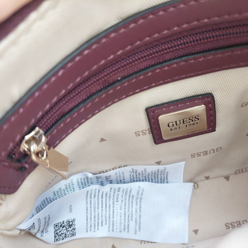 Guess shoulder bag new, red, 14x20 cm