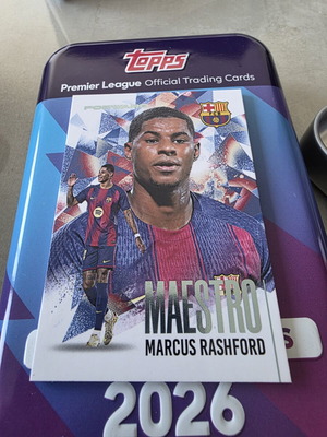 Κάρτα Futera Headliners Barcelona 2025/26 Marcus Rashford Maestro αριθμημένη 19/25