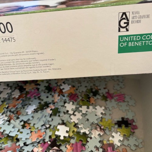 United Colors of Benetton Puzzle 1000 Pieces like new