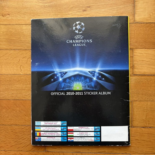 Panini Champions League 2010-2011 sticker album, complete
