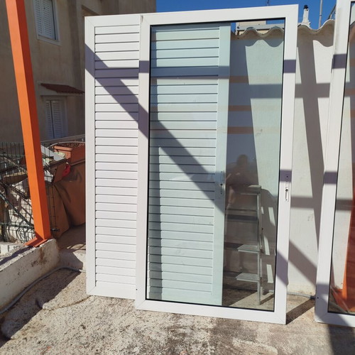 Aluminum frames used, three balcony doors and windows set