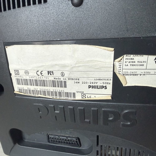 Philips CRT TV used, ideal for retro gaming setup