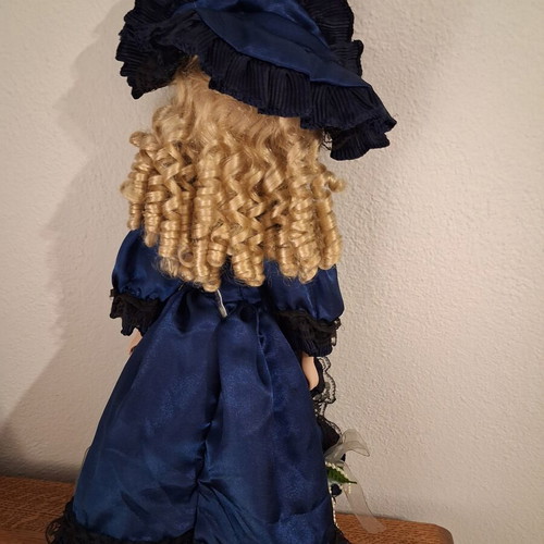 Porcelain doll 60 cm used