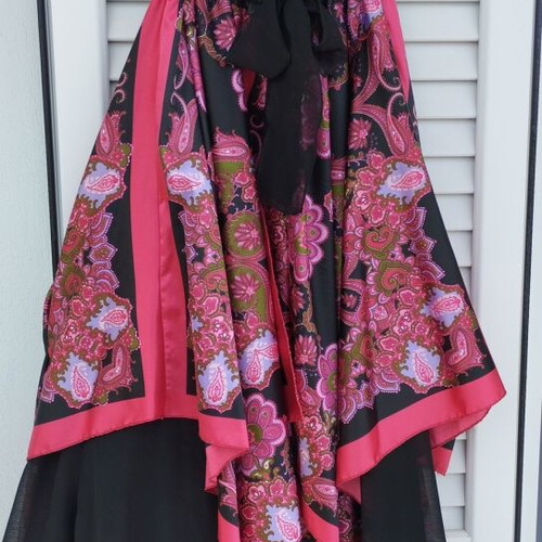 Rinascimento women's summer dress like new, black multicolor, size L