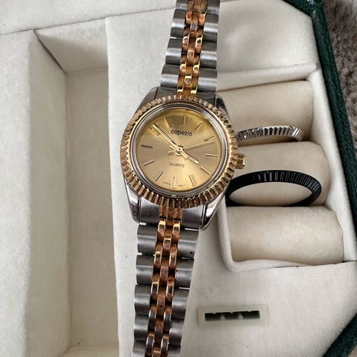 Vintage Capezio watch set with 4 interchangeable bezels new, women's