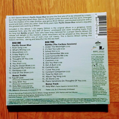 Dennis Wilson box set with 2 CDs and booklet new
