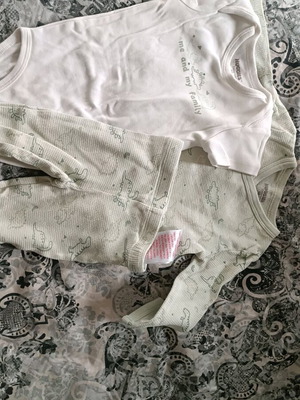 Baby set made of 100% organic cotton like new