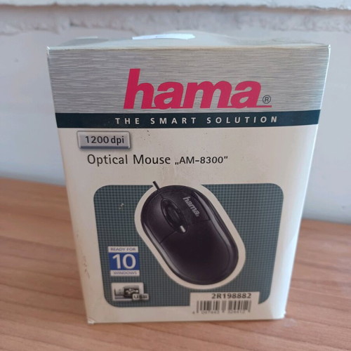 Hama AM 8300 Optical Mouse 1,200 dpi new with USB