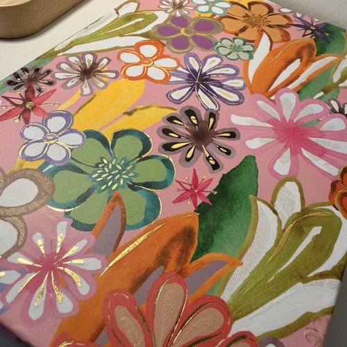 Agenda new, blank pages, hardcover with embossed design