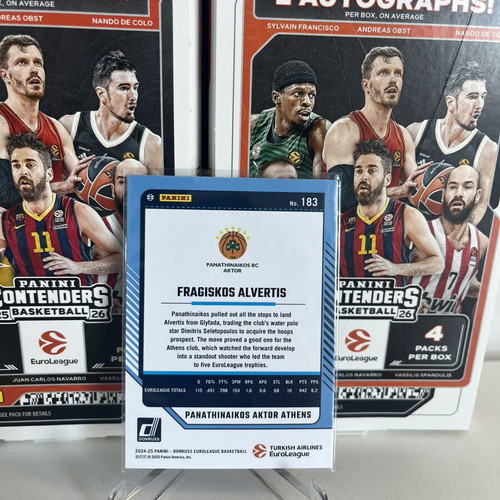 Fragiskos Alvertis Press Proof Laser Card 2024-25 Panini Donruss