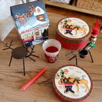 Christmas decorations and ornaments set, pack of 22, wood and metal