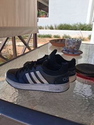 Adidas ανδρικά sneakers μεταχειρισμένα, μέγεθος 43, μαύρο και άσπρο