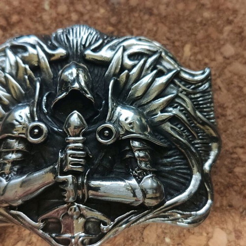 Archangel Tyrael Belt Buckle Made of Titanium Steel, New, Silver