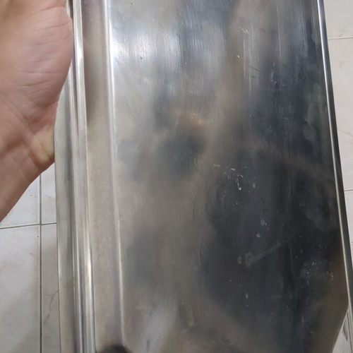 Stainless Steel Tray used, ORO 24k Inox18/10