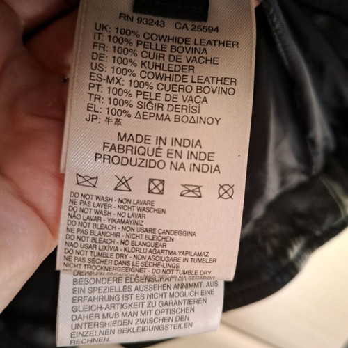 Diesel leather jacket used, size Small, black