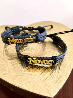Handmade baptism bracelets for family members in various colors