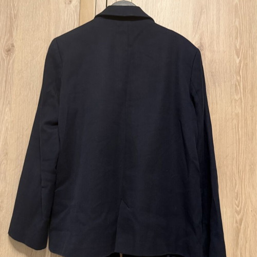 Zara Navy Blue Blazer like new, size M/L, boxy fit with gold buttons