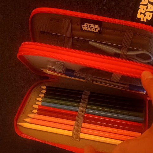 Star Wars pencil case with stationery