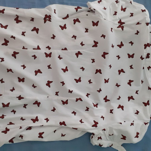Short-sleeve shirt new with butterflies, size M